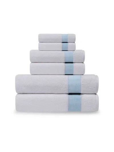 Depera Home Pera 6-piece Striped Turkish Towels Set In Seaglass