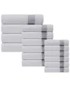 Depera Home Pera Set Of 16 Turkish Towels In Silver
