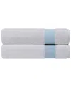 Depera Home Pera Set Of 2 Turkish Bath Sheets In Blue