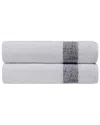 Depera Home Pera Set Of 2 Turkish Bath Sheets In Grey