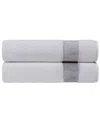 Depera Home Pera Set Of 2 Turkish Bath Sheets In Silver