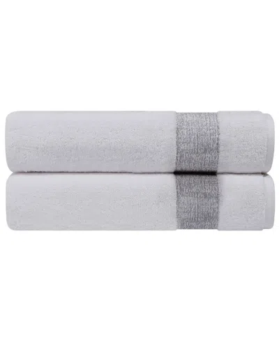 DEPERA HOME DEPERA HOME PERA SET OF 2 TURKISH BATH TOWELS