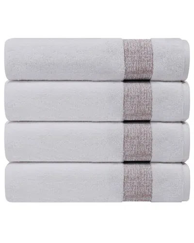 DEPERA HOME DEPERA HOME PERA SET OF 4 TURKISH BATH TOWELS
