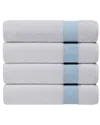 Depera Home Pera Set Of 4 Turkish Bath Towels In Blue