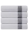 Depera Home Pera Set Of 4 Turkish Bath Towels In Grey