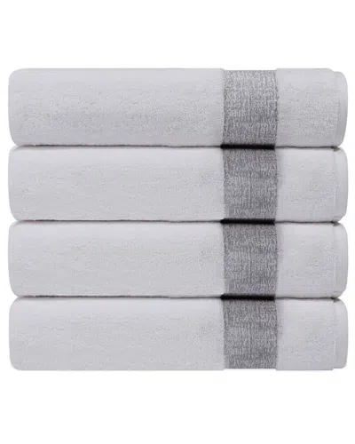 DEPERA HOME DEPERA HOME PERA SET OF 4 TURKISH BATH TOWELS