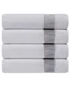 Depera Home Pera Set Of 4 Turkish Hand Towels In Silver
