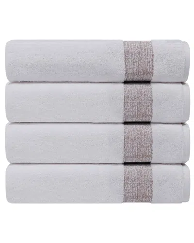 Depera Home Pera Set Of 4 Turkish Wash Towels In Beige