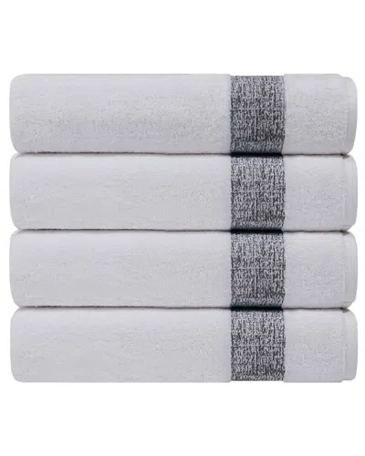 Depera Home Pera Set Of 4 Turkish Wash Towels In Gray