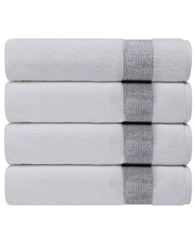 DEPERA HOME DEPERA HOME PERA SET OF 4 TURKISH WASH TOWELS