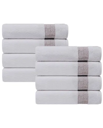 Depera Home Pera Set Of 8 Turkish Hand Towels In Beige