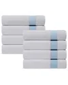 Depera Home Pera Set Of 8 Turkish Hand Towels In Blue