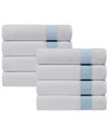 Depera Home Pera Set Of 8 Turkish Wash Towels In Blue