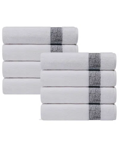 Depera Home Pera Set Of 8 Turkish Wash Towels In Gray