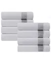 Depera Home Pera Set Of 8 Turkish Wash Towels In Silver