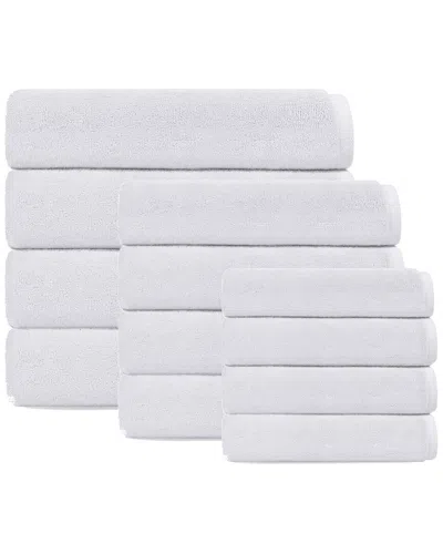 Depera Home Puresoft 12pc Turkish Towels Set In White