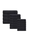 Depera Home Puresoft 16-piece Turkish Towel Set In Anthracite