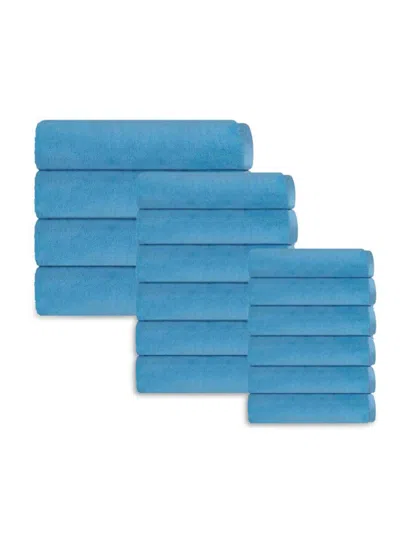 Depera Home Puresoft 16-piece Turkish Towel Set In Seaglass