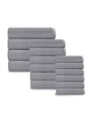 Depera Home Puresoft 16-piece Turkish Towel Set In Silver