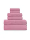 Depera Home Puresoft Set Of 6 Turkish Towels In Pink