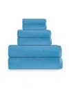 Depera Home Puresoft Set Of 6 Turkish Towels In Blue