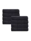 Depera Home Puresoft 8-piece Bath Towel Set In Anthracite