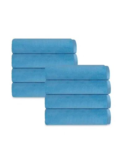 Depera Home Puresoft 8-piece Hand Towel Set In Seaglass