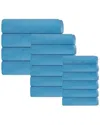 Depera Home Puresoft Set Of 16 Turkish Towels In Blue