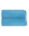 Depera Home Puresoft Set Of 2 Turkish Bath Mats In Blue