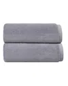 Depera Home Puresoft Set Of 2 Turkish Bath Mats In Silver