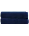Depera Home Puresoft Set Of 2 Turkish Bath Sheets In Blue