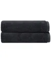 Depera Home Puresoft Set Of 2 Turkish Bath Sheets In Grey