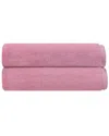 Depera Home Puresoft Set Of 2 Turkish Bath Sheets In Pink