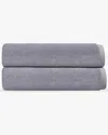 Depera Home Puresoft Set Of 2 Turkish Bath Towels In Silver