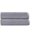 Depera Home Puresoft Set Of 2 Turkish Bath Towels In Silver