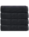 Depera Home Puresoft Set Of 4 Turkish Hand Towels In Grey