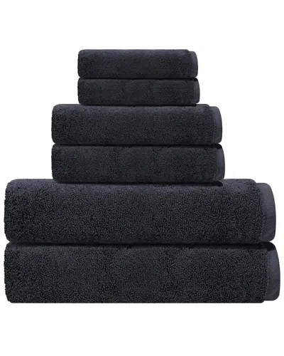 Depera Home Puresoft Set Of 6 Turkish Towels In Grey