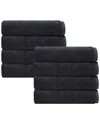 Depera Home Puresoft Set Of 8 Turkish Hand Towels In Grey