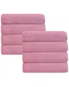 Depera Home Puresoft Set Of 8 Turkish Hand Towels In Pink