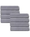 Depera Home Puresoft Set Of 8 Turkish Hand Towels In Silver