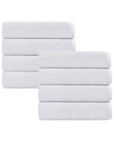 Depera Home Puresoft Set Of 8 Turkish Hand Towels In White