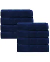 Depera Home Puresoft Set Of 8 Turkish Wash Towels In Blue