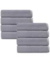 Depera Home Puresoft Set Of 8 Turkish Wash Towels In Silver