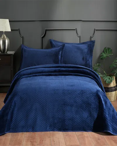 Depera Home Quilted Bedspread In Blue