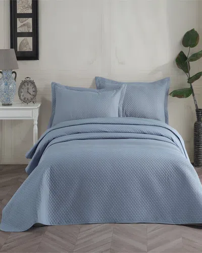Depera Home Quilted Bedspread In Blue
