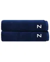 Depera Home Set Of 2 Puresoft Monogrammed Turkish Bath Towels