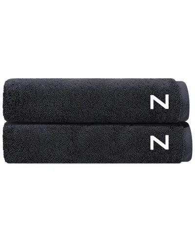 Depera Home Set Of 2 Puresoft Monogrammed Turkish Bath Towels