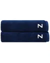 Depera Home Set Of 2 Puresoft Monogrammed Turkish Bath Towels