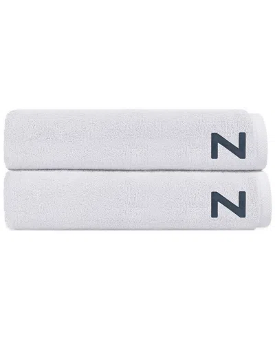 DEPERA HOME DEPERA HOME SET OF 2 PURESOFT MONOGRAMMED TURKISH BATH TOWELS