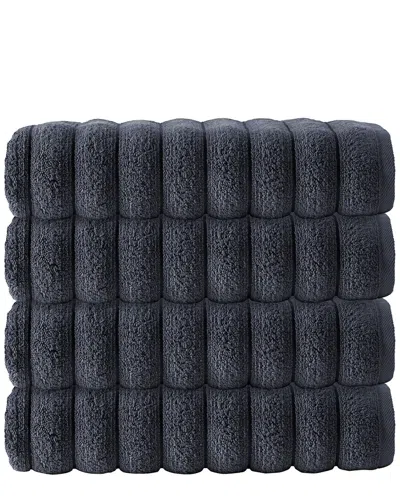 Depera Home Set Of 4 Vague Bath Towels In Multi